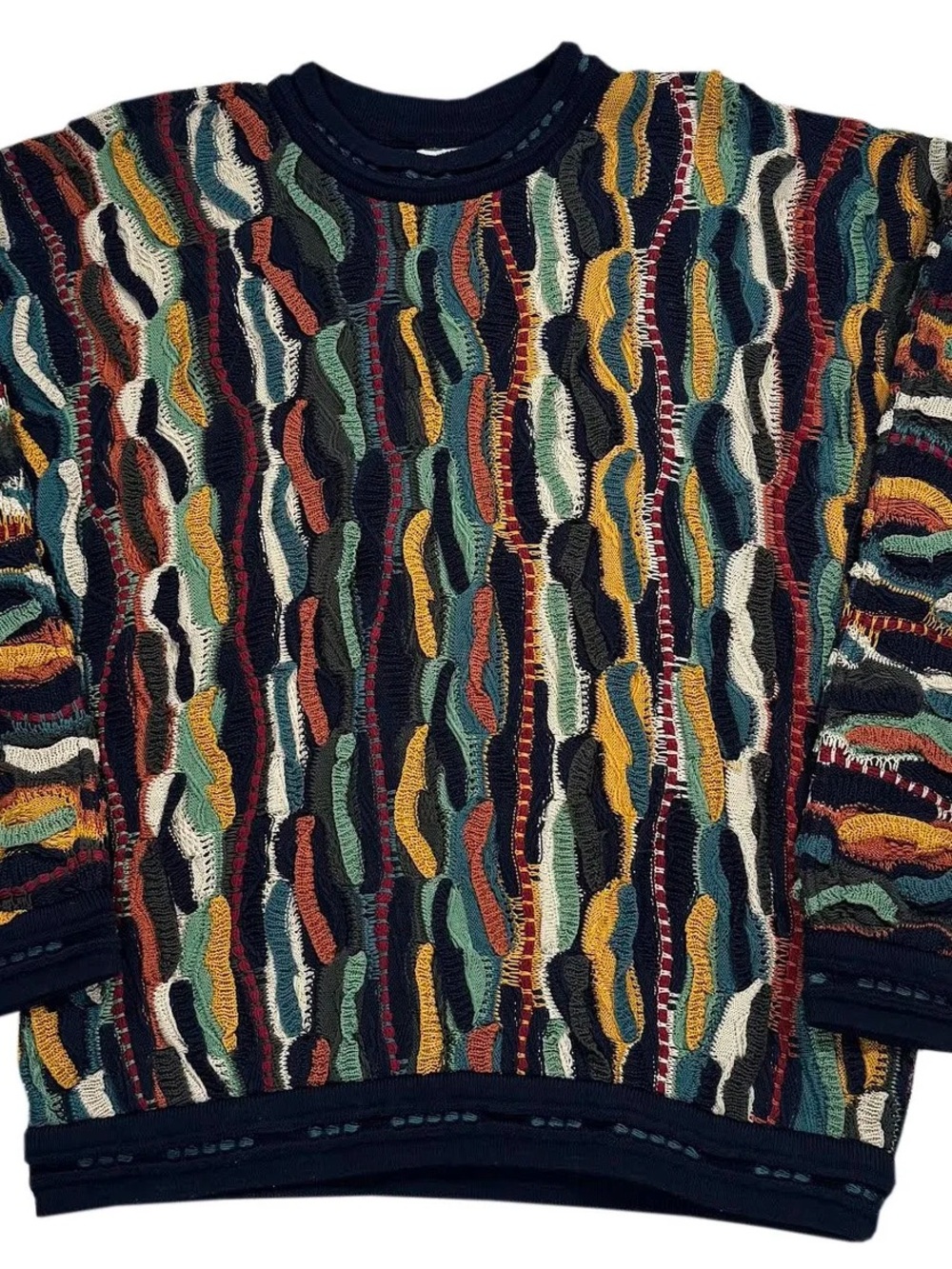Vintage Coogi Australia Colorful Sweater (Size M)